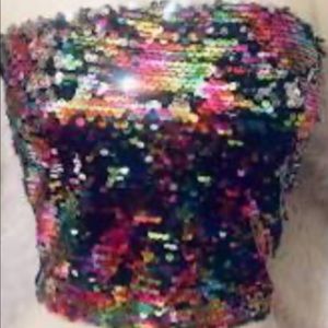 Sequin tube top